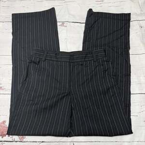 J.Crew City Fit Women's Navy Blue Wool Blend Pinstripe Dress Pants